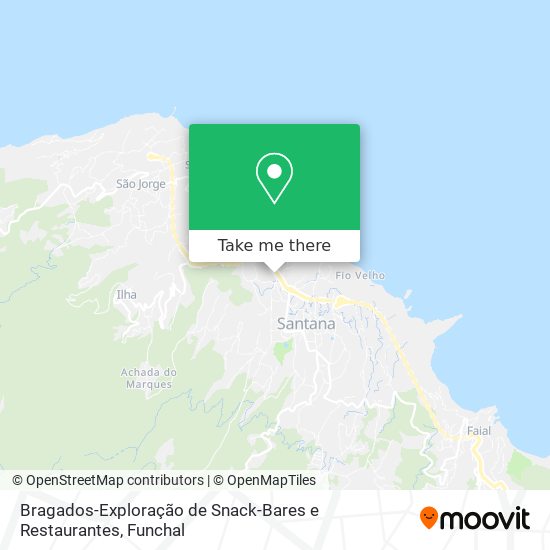 Bragados-Exploração de Snack-Bares e Restaurantes map