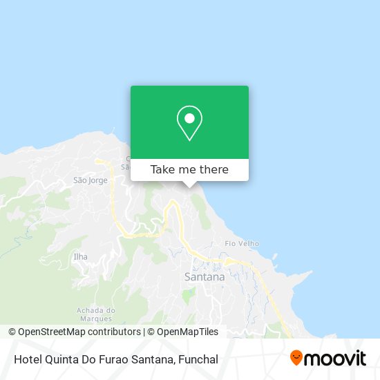 Hotel Quinta Do Furao Santana mapa