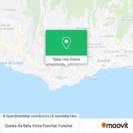 Quinta da Bela Vista Funchal map