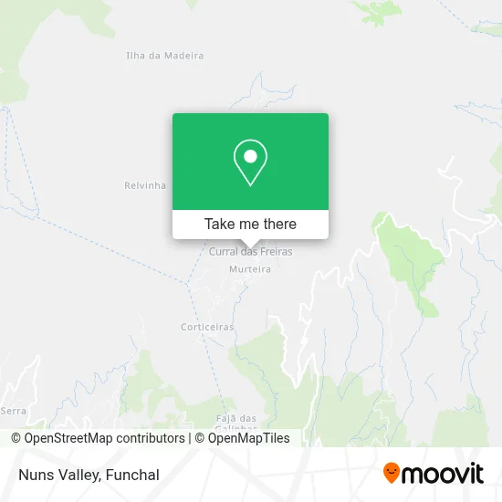 Nuns Valley map