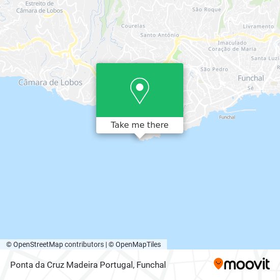 Ponta da Cruz Madeira Portugal mapa