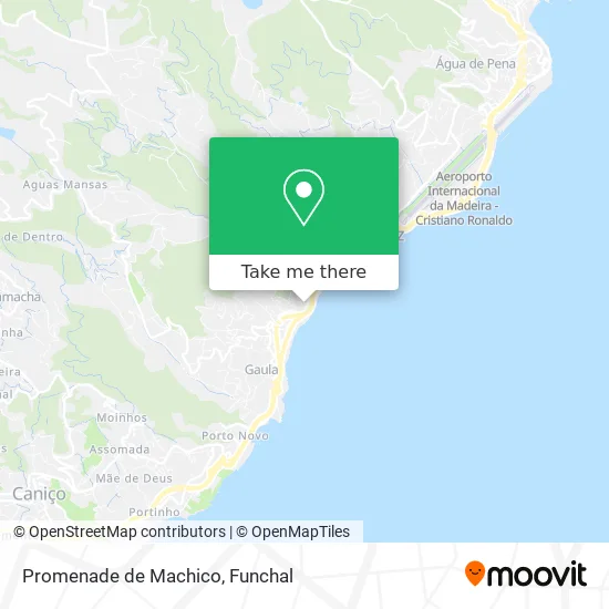 Promenade de Machico map