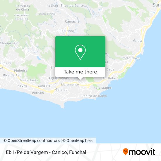 Eb1/Pe da Vargem - Caniço mapa