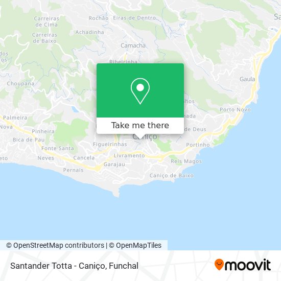 Santander Totta - Caniço map