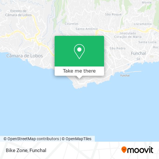 Bike Zone map