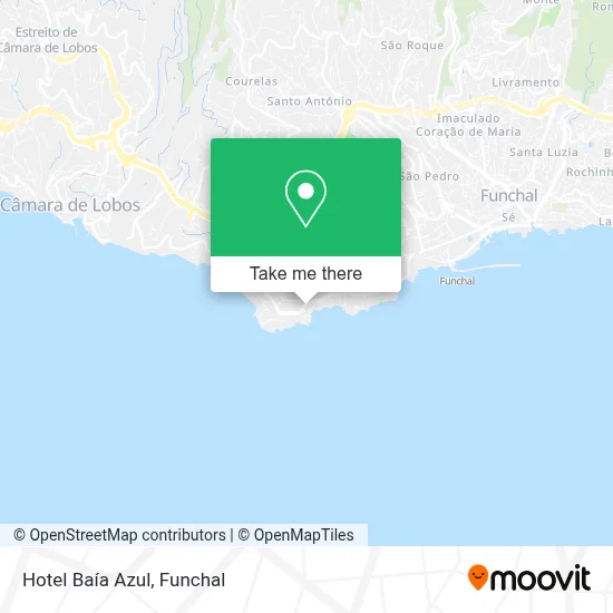 Hotel Baía Azul map