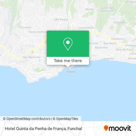 Hotel Quinta da Penha de França mapa