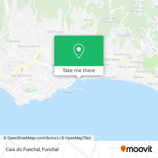 Cais do Funchal map