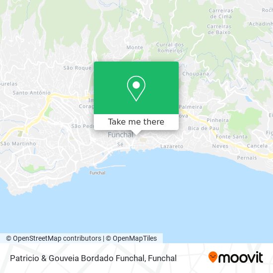 Patricio & Gouveia Bordado Funchal mapa