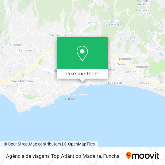 Agência de viagens Top Atlântico Madeira map