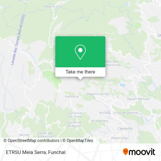 ETRSU Meia Serra mapa