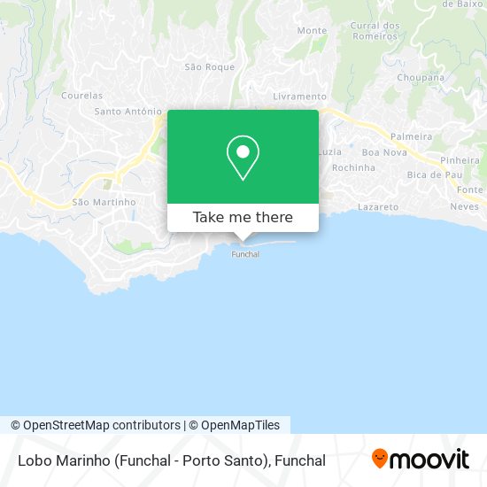 Lobo Marinho (Funchal - Porto Santo) map