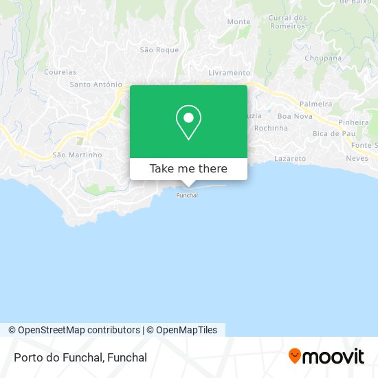 Porto do Funchal map