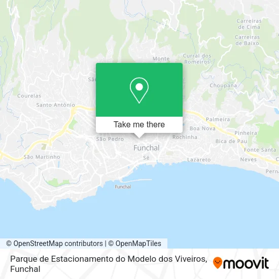 Parque de Estacionamento do Modelo dos Viveiros mapa