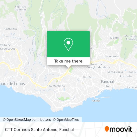 CTT Correios Santo Antonio map