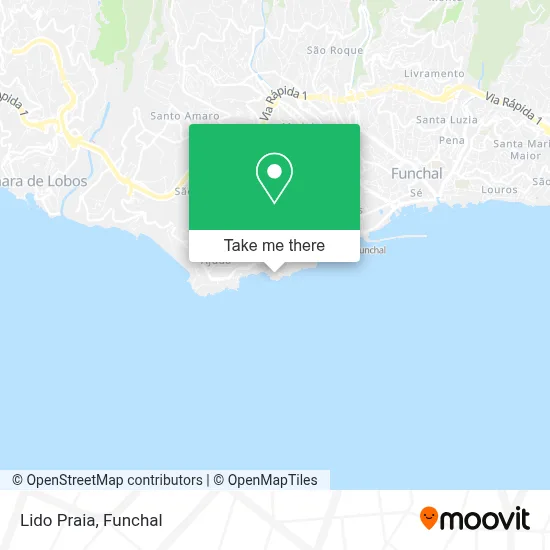 Lido Praia map
