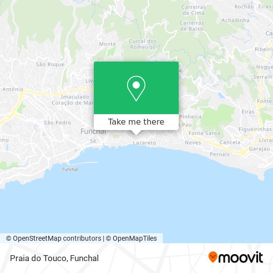 Praia do Touco map