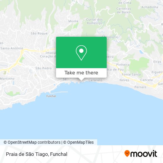 Praia de São Tiago map