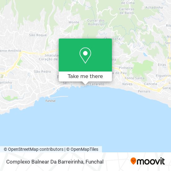 Complexo Balnear Da Barreirinha map