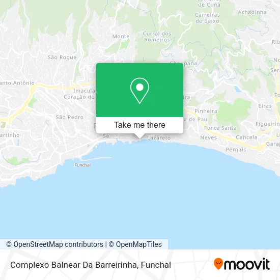 Complexo Balnear Da Barreirinha map