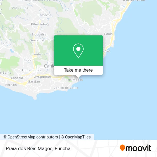 Praia dos Reis Magos map