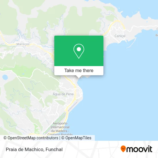 Praia de Machico map