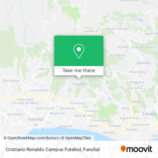 Cristiano Ronaldo Campus Futebol map