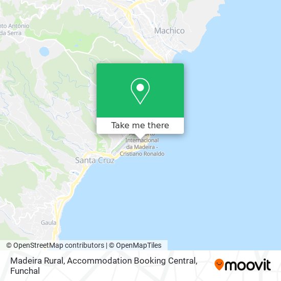 Madeira Rural, Accommodation Booking Central map