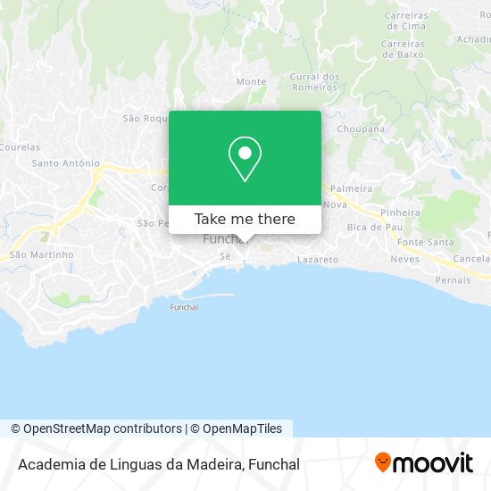 Academia de Linguas da Madeira map