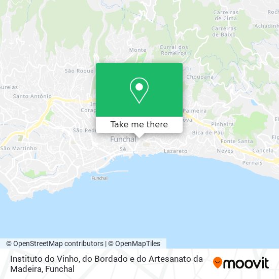 Instituto do Vinho, do Bordado e do Artesanato da Madeira map