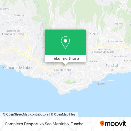 Complexo Desportivo Sao Martinho mapa