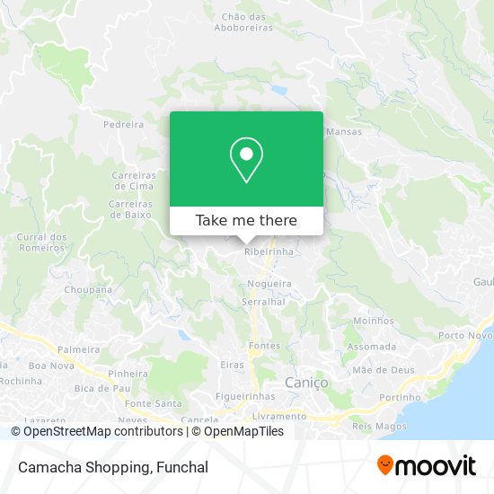 Camacha Shopping map