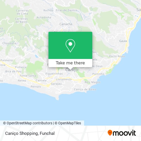 Caniço Shopping mapa