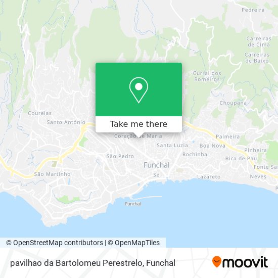 pavilhao da Bartolomeu Perestrelo map