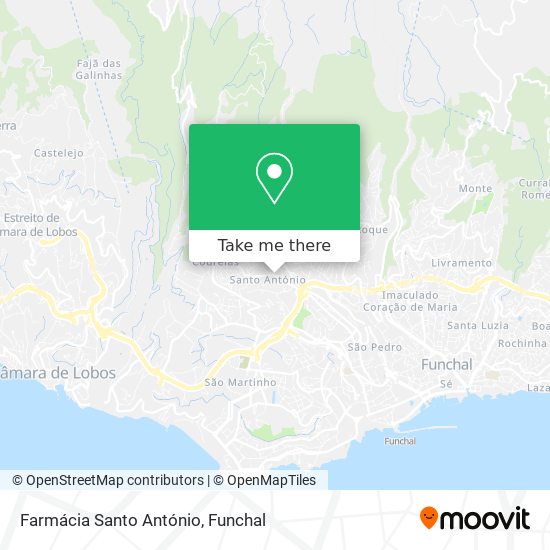 Farmácia Santo António map