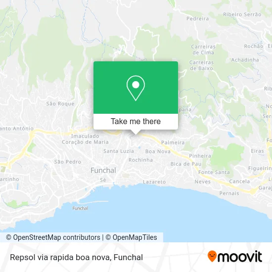Repsol via rapida boa nova map