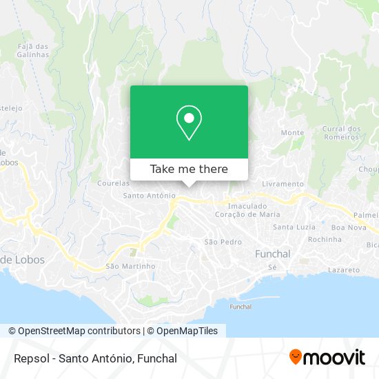 Repsol - Santo António map
