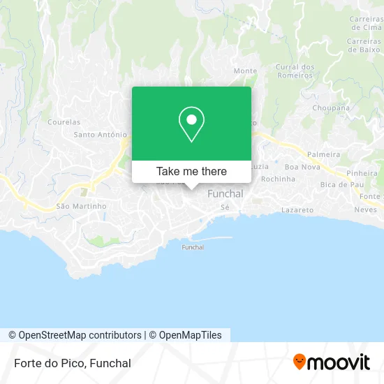 Forte do Pico map