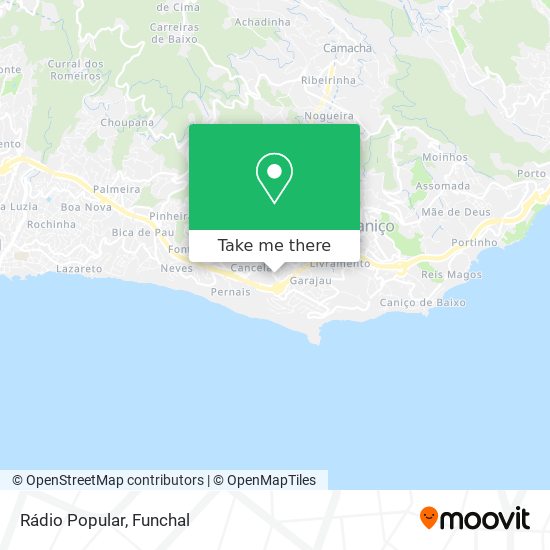 Rádio Popular map