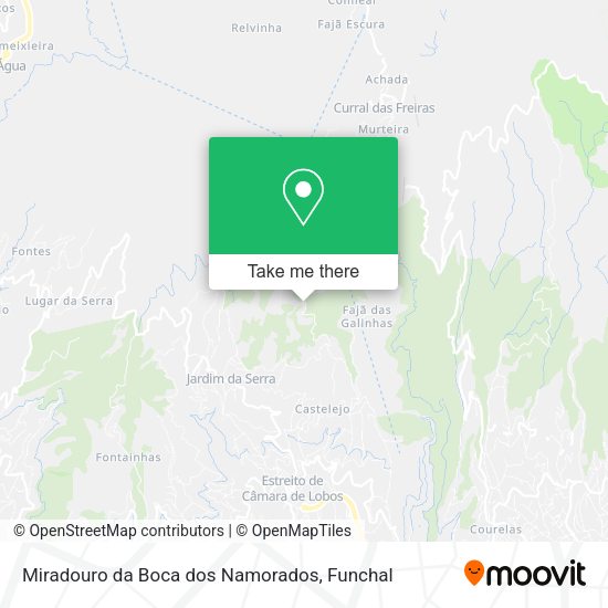 Miradouro da Boca dos Namorados map