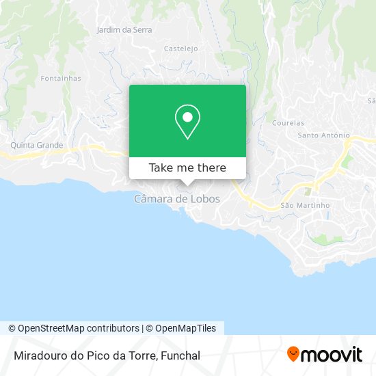 Miradouro do Pico da Torre map