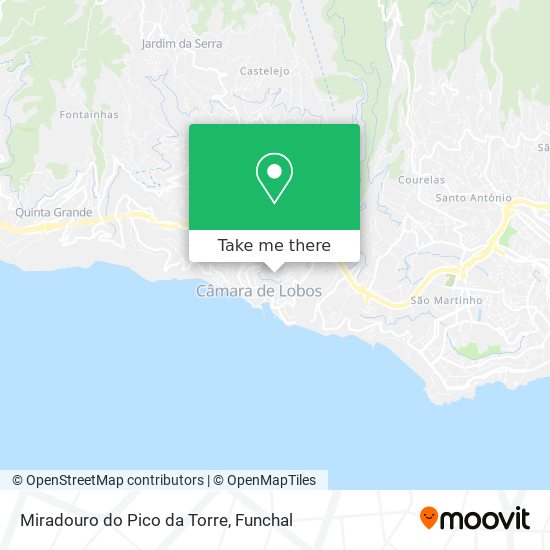 Miradouro do Pico da Torre map