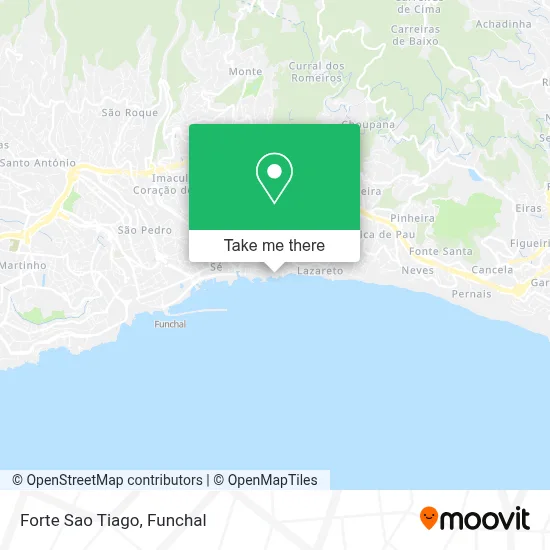 Forte Sao Tiago map
