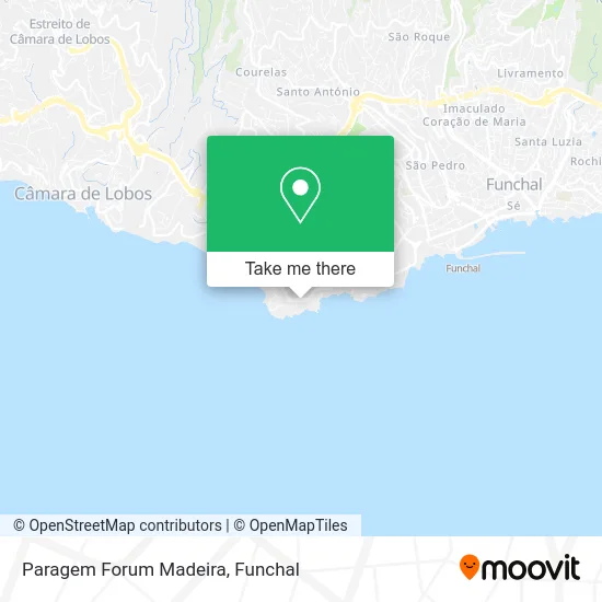 Paragem Forum Madeira map