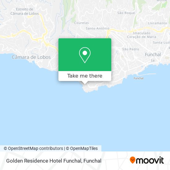 Golden Residence Hotel Funchal mapa