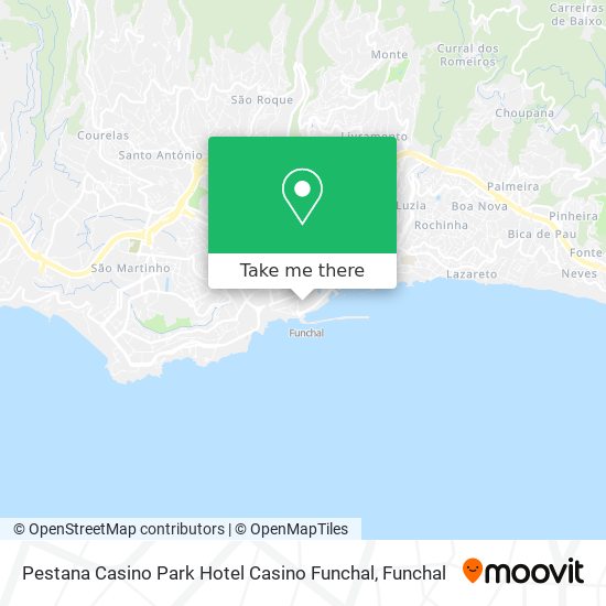 Pestana Casino Park Hotel Casino Funchal map