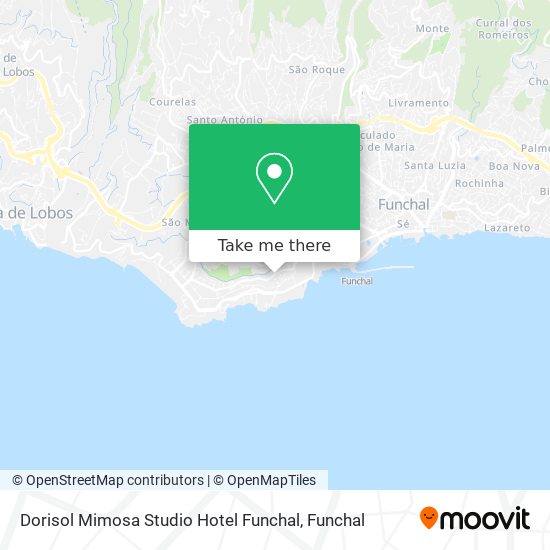 Dorisol Mimosa Studio Hotel Funchal mapa