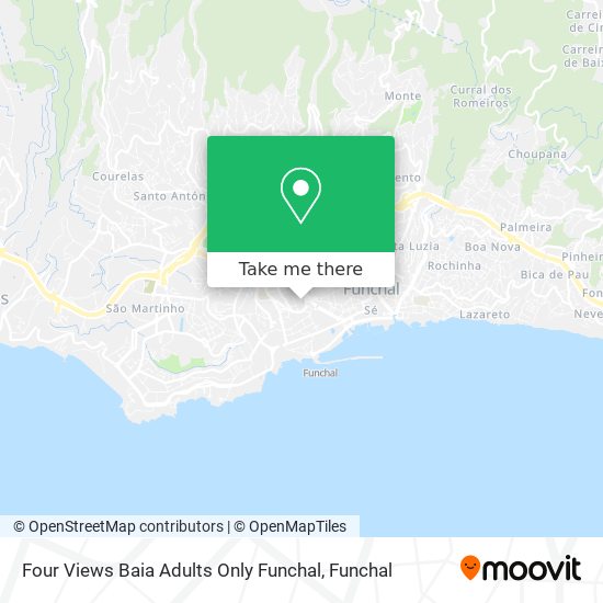 Four Views Baia Adults Only Funchal mapa