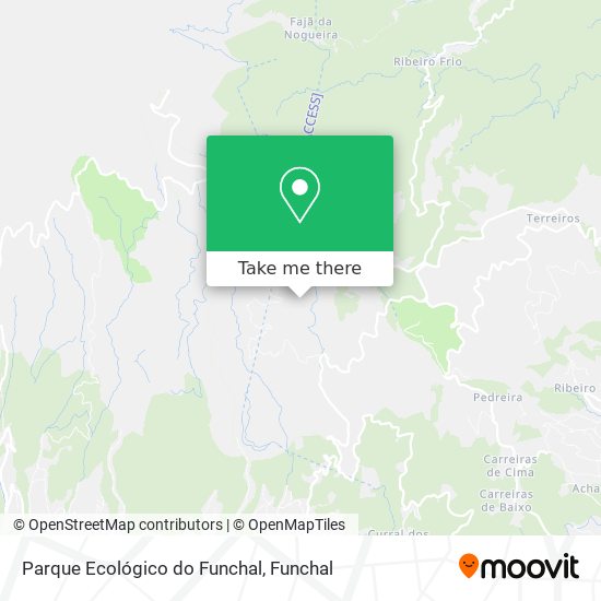 Parque Ecológico do Funchal mapa