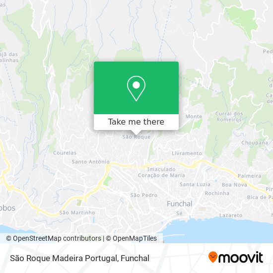 São Roque Madeira Portugal mapa